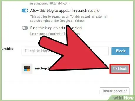 Imagen titulada Block Someone on Tumblr Step 18