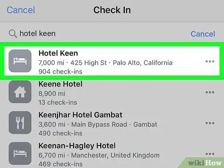 Imagen titulada Check In on Facebook Step 4