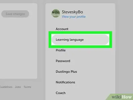 Imagen titulada Delete a Language on Duolingo Step 5