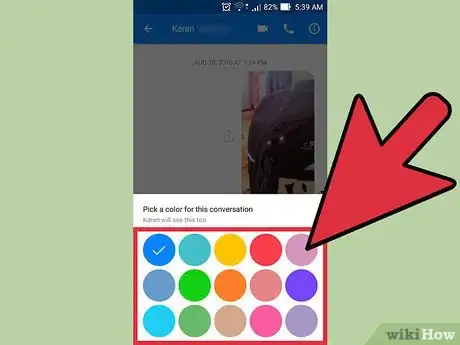 Imagen titulada Change Chat Colors and Emoji in Facebook Messenger Step 4