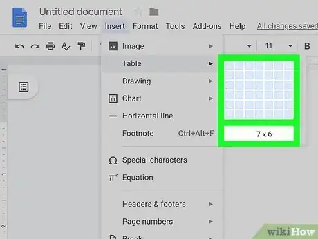 Imagen titulada Create a Calendar in Google Docs Step 7