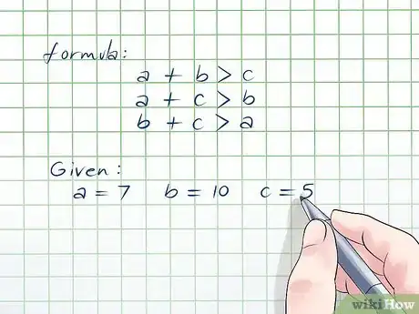 Imagen titulada Determine if Three Side Lengths Are a Triangle Step 1