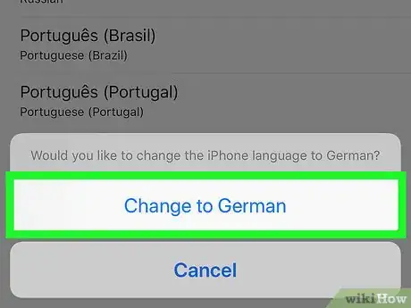 Imagen titulada Change the Language on an iPhone Step 7