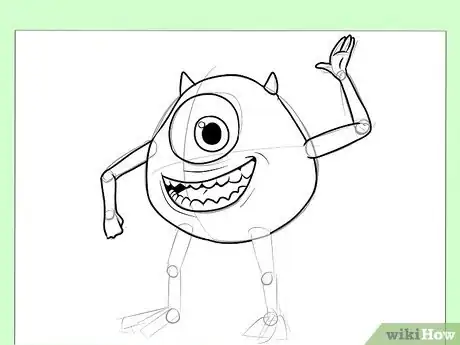 Imagen titulada Draw Mike from Monster's, Inc Step 7