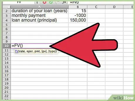 Imagen titulada Calculate a Balloon Payment in Excel Step 5