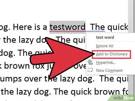 Imagen titulada Add a Word to the Dictionary in Microsoft Word Step 8