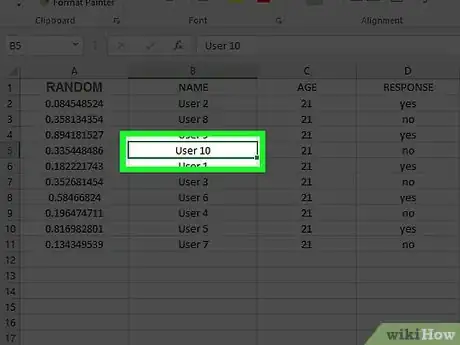 Imagen titulada Create a Random Sample in Excel Step 21