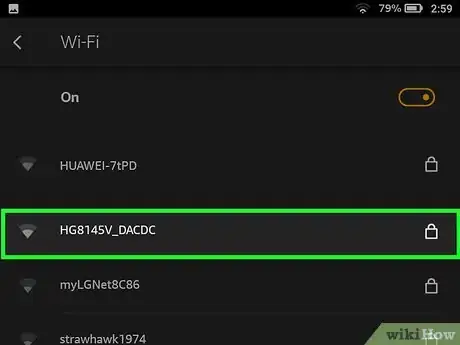 Imagen titulada Connect the Kindle Fire to the Internet Step 4