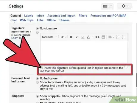 Imagen titulada Add a Signature to a Gmail Account Step 7