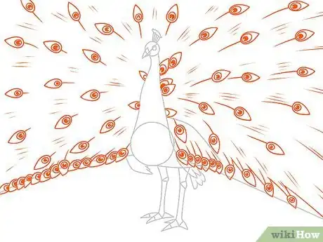 Imagen titulada Draw an Exotic Peacock Step 7