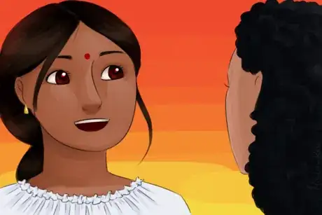 Imagen titulada Woman with Bindi Talks to Friend.png