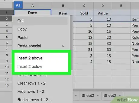 Imagen titulada Insert Multiple Rows on Google Sheets on PC or Mac Step 6