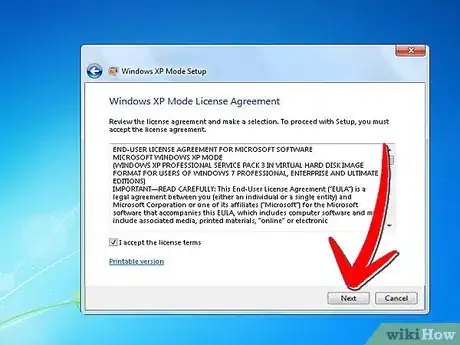 Imagen titulada Install Windows Xp Mode in Windows 7 Step 13