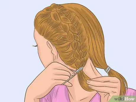 Imagen titulada French Braid Short Hair Step 22