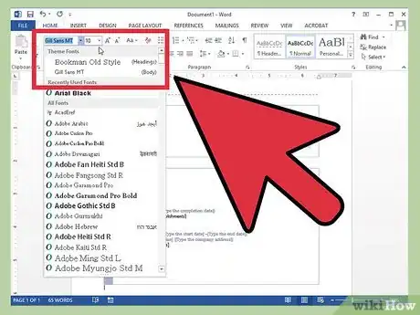 Imagen titulada Create a Resume in Microsoft Word Step 17