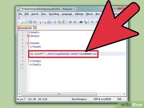 Imagen titulada Create a Link With Simple HTML Programming Step 6