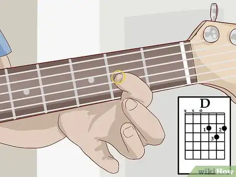Imagen titulada Play the D Chord for Guitar Step 2