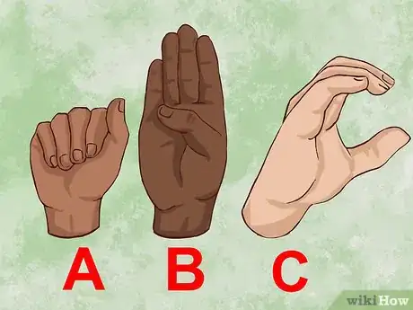 Imagen titulada Use Sign Language Step 1