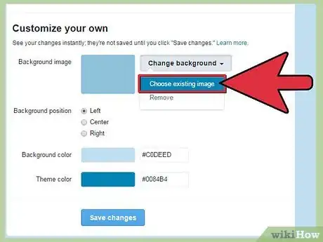 Imagen titulada Change Your Background on Twitter Step 5