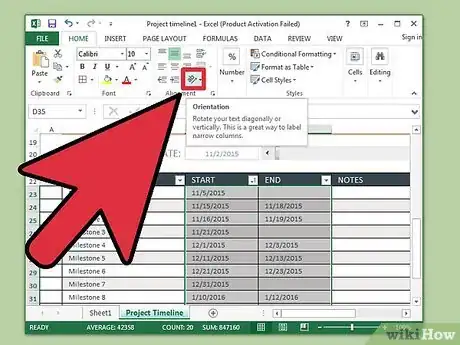 Imagen titulada Create a Timeline in Excel Step 17