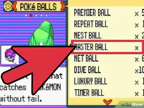 Imagen titulada Get a Master Ball in Pokemon Ruby Step 10