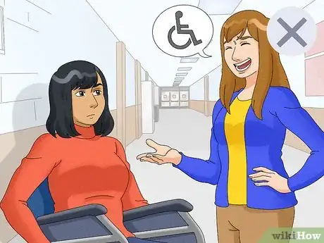 Imagen titulada Interact with a Person Who Uses a Wheelchair Step 9