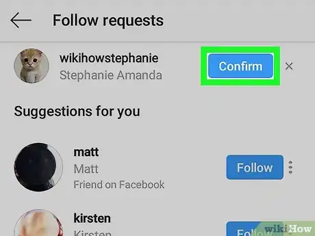 Imagen titulada Approve a Follower Request on Instagram Step 4