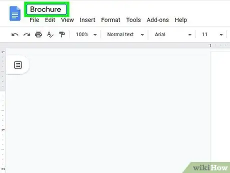 Imagen titulada Make a Brochure Using Google Docs Step 13