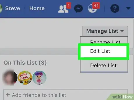 Imagen titulada Edit Facebook Friend List on iPhone or iPad Step 15
