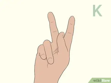 Imagen titulada Fingerspell the Alphabet in American Sign Language Step 11