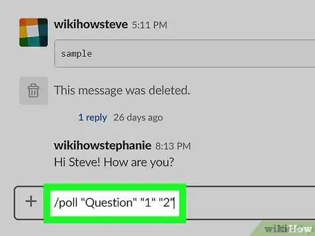 Imagen titulada Create a Poll on Slack on PC or Mac Step 6