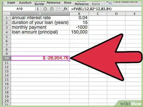 Imagen titulada Calculate a Balloon Payment in Excel Step 8