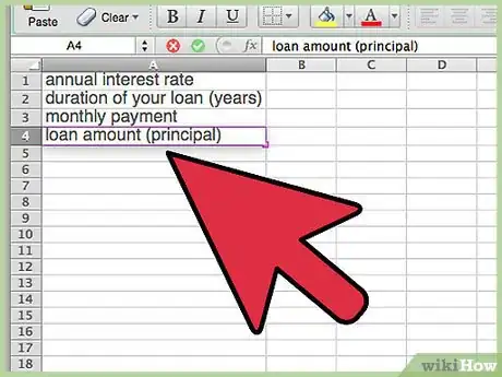 Imagen titulada Calculate a Balloon Payment in Excel Step 3