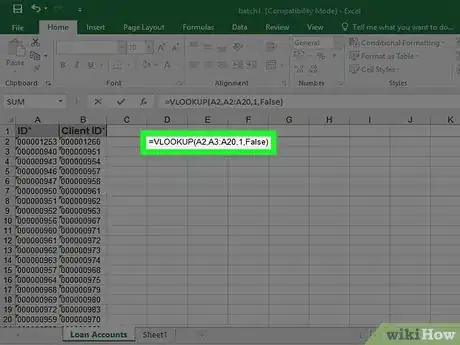 Imagen titulada Compare Two Lists in Excel Step 28