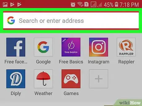 Imagen titulada Download Videos from YouTube Using Opera Mini Web Browser (Mobile) Step 2