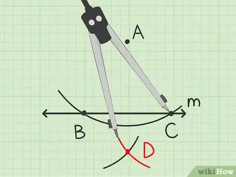 Imagen titulada Construct a Line Parallel to a Given Line Through a Given Point Step 4