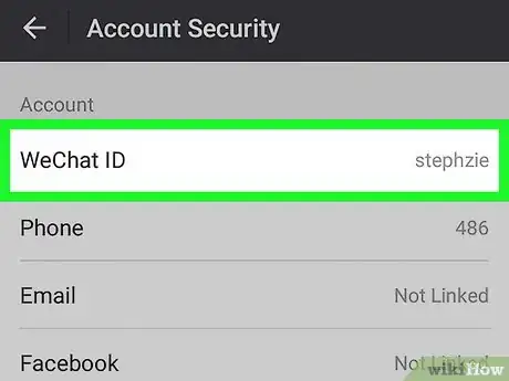 Imagen titulada Find Your WeChat ID on Android Step 5