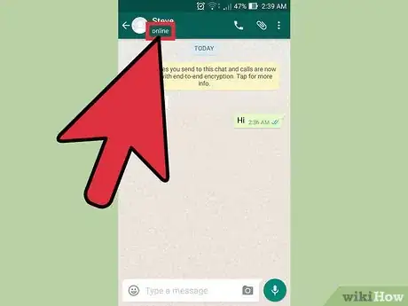 Imagen titulada Tell if Someone Is Online on WhatsApp Step 4