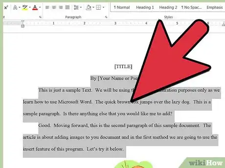 Imagen titulada Add a Bookmark in Microsoft Word Step 1