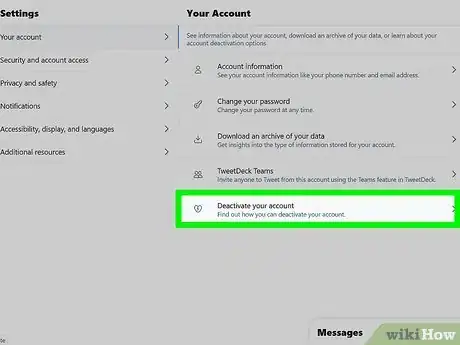 Imagen titulada Deactivate a Twitter Account Step 12
