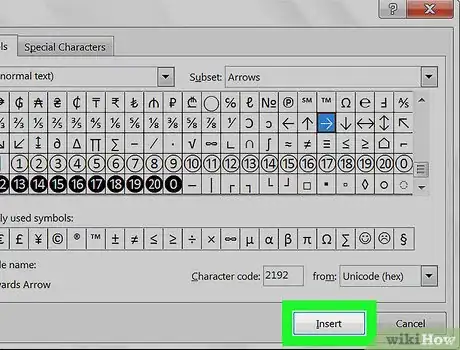 Imagen titulada Insert Arrows in Excel on PC or Mac Step 7