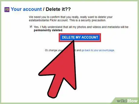 Imagen titulada Delete a Flickr Account Step 12