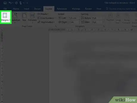 Imagen titulada Change Margins in Word Step 3