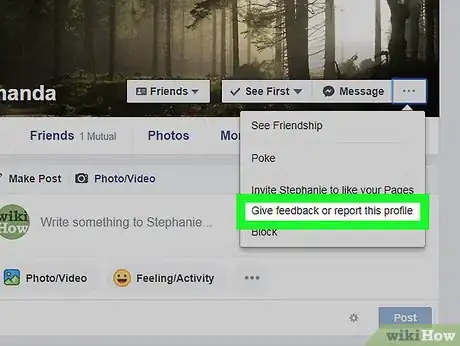 Imagen titulada Report Someone on Facebook Step 12