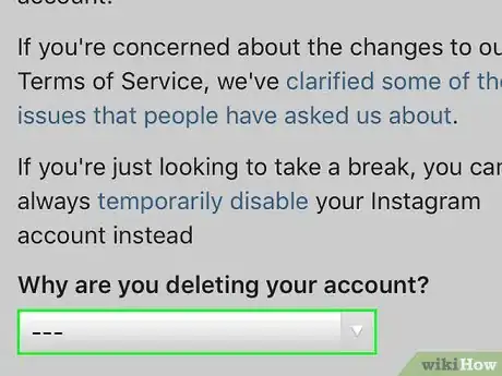 Imagen titulada Delete Your Instagram Account on the iPhone Step 10