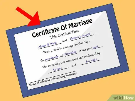 Imagen titulada Change Your Last Name After Marriage Step 1