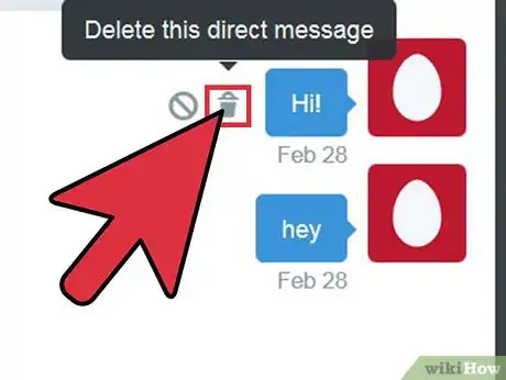 Imagen titulada Delete a Direct Message on Twitter Step 8