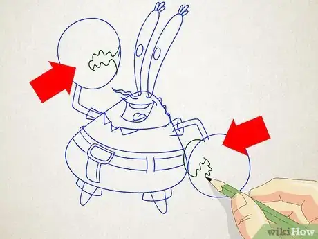 Imagen titulada Draw Mr. Krabs from SpongeBob SquarePants Step 13