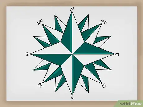 Imagen titulada Draw a Compass Rose Step 12