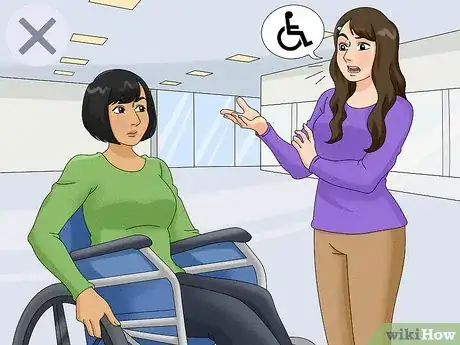 Imagen titulada Interact with a Person Who Uses a Wheelchair Step 1